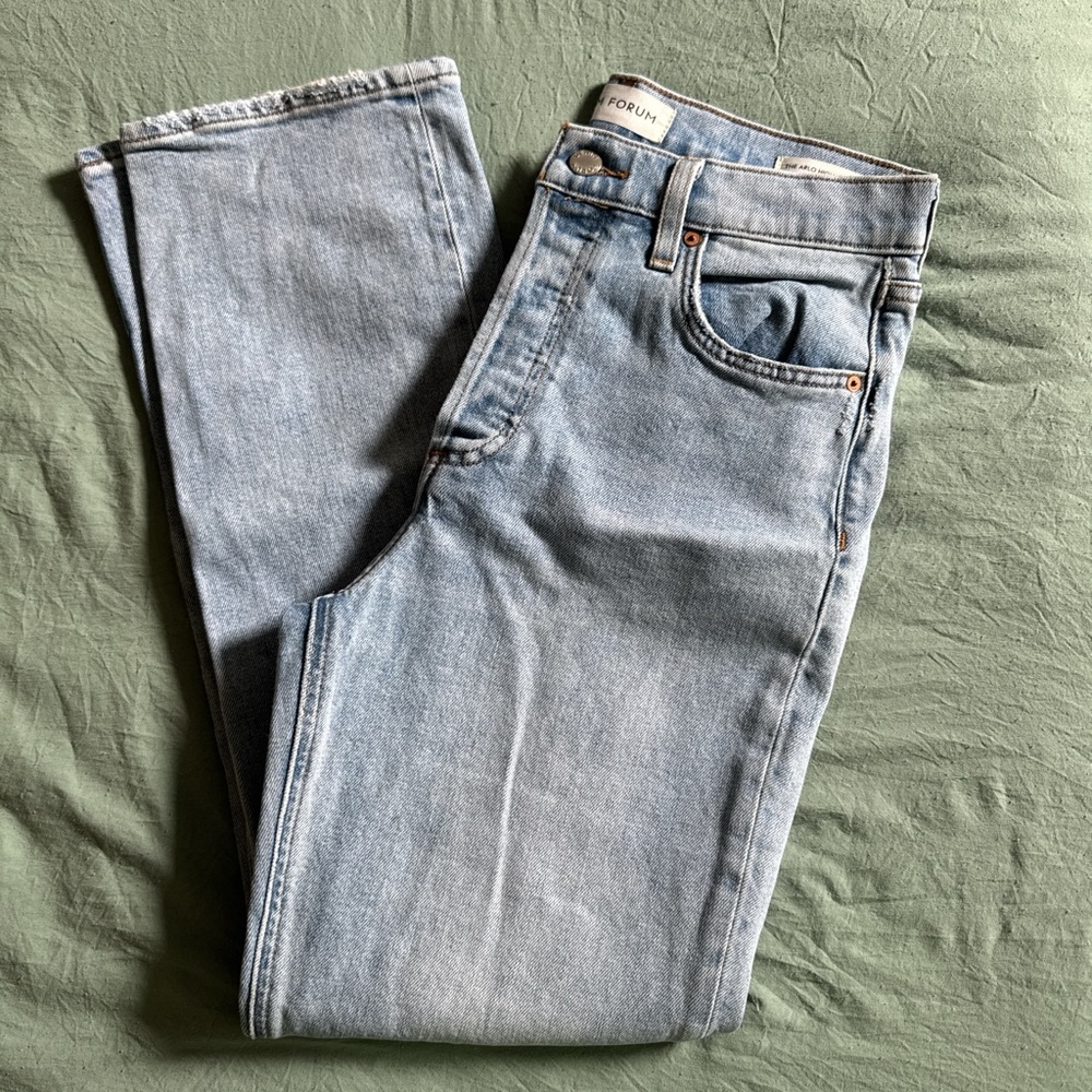 Denim Forum Arlo High Rise Blue Jeans